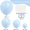 129pcs Pastel Blue Balloons Different Sizes 18 12 10 5 Inch for Garland Arch, Light Blue Balloon for Birthday Baby Shower Gender Reveal Easter Wedding Party Decoration